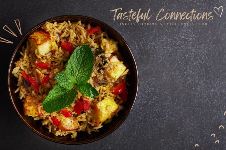 Vegetarian-Paneer-Biryani Date Night Cooking Recipe for Singles